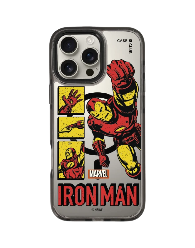 iphone 16 pro max clear black magsafe marvel ไอรอนแมนฉบับคอมิกส์