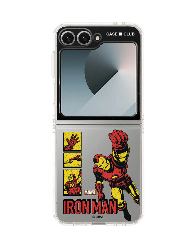 เคสใส samsung galaxy z flip 6 marvel iron man comic