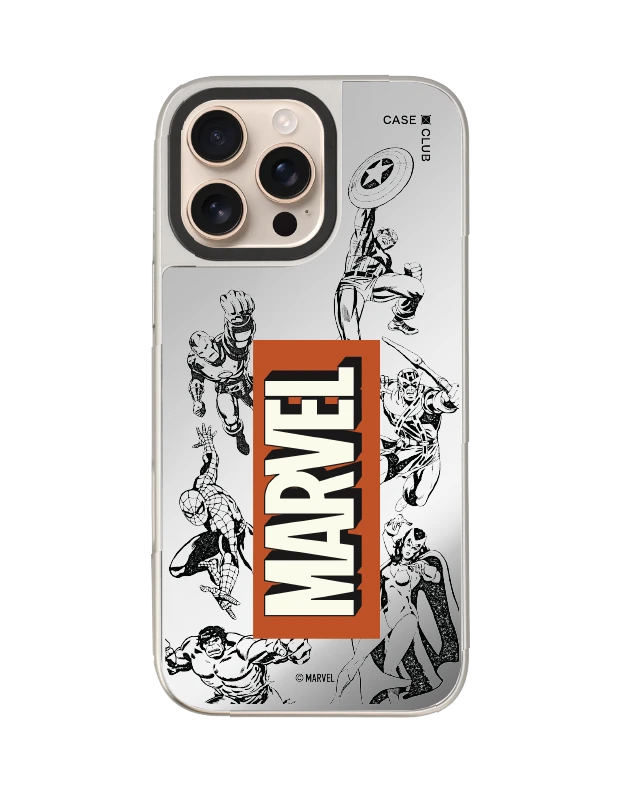 iphone 16 pro max mirror case magsafe marvel mix character