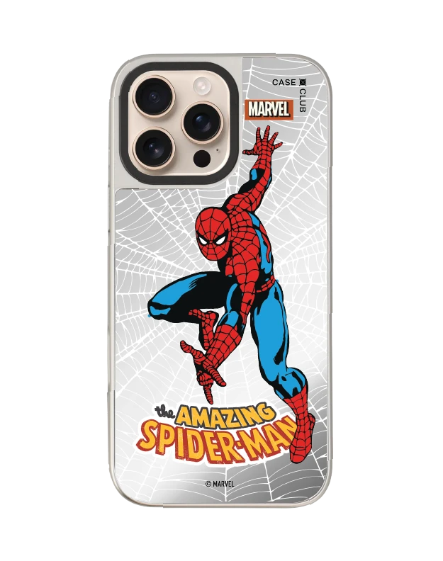 iphone 16 pro max mirror case magsafe marvel the amazing spiderman