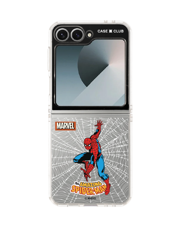 Samsung Galaxy Z Flip 6 Clear Case Marvel The Amazing Spiderman