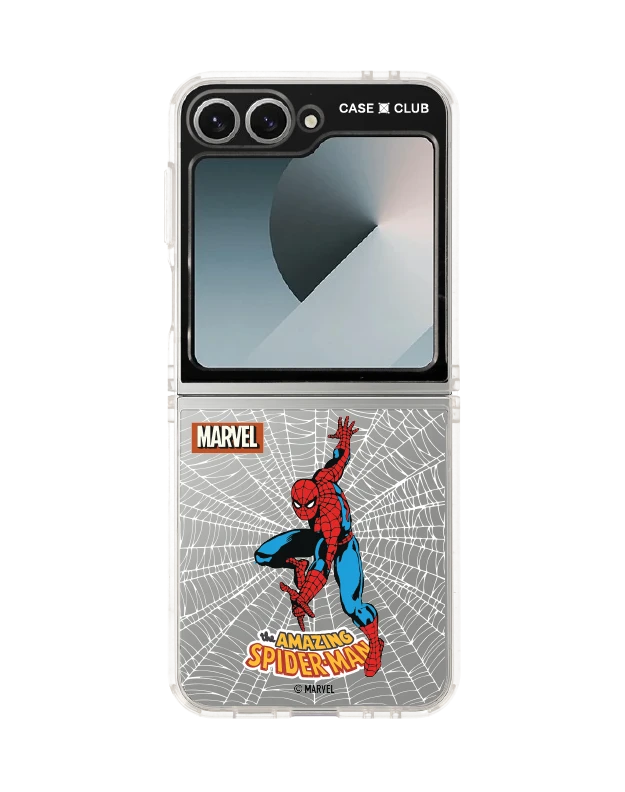 เคสใส samsung galaxy z flip 6 marvel สไปเดอร์แมน ฮีโร่ใยแมงมุม