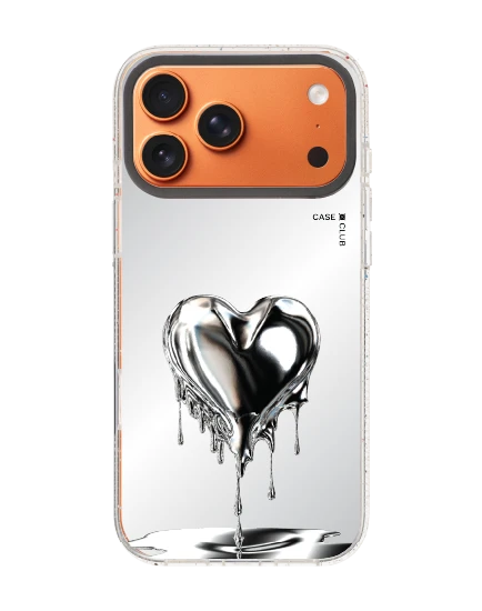 เคสกระจกใส iphone 17 pro max mirror magsafe หัวใจโครเมียม