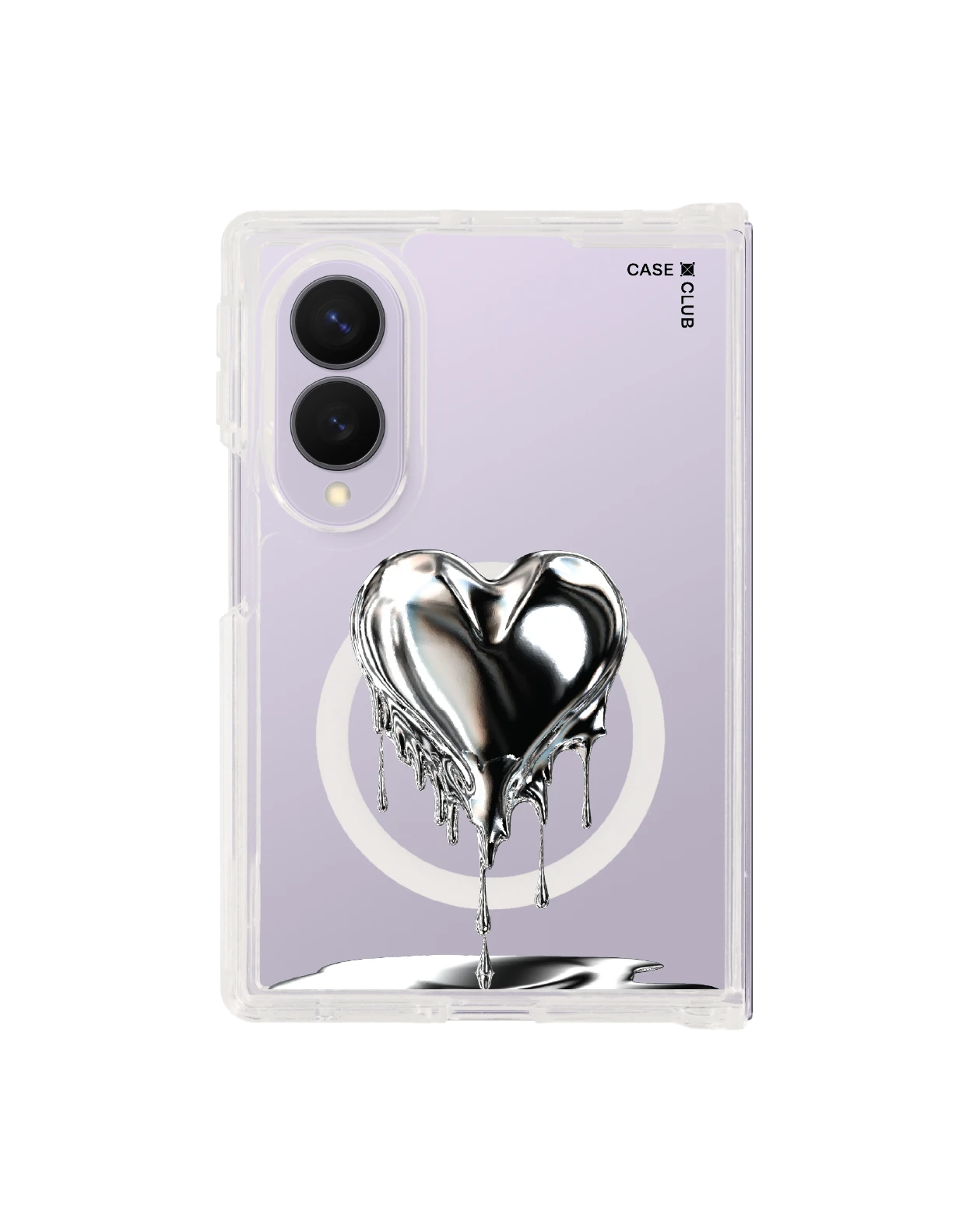 เคสใส samsung galaxy z fold 8 magsafe หัวใจโครเมียม