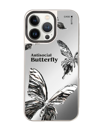 iphone 14 pro max mirror magsafe metallic butterfly