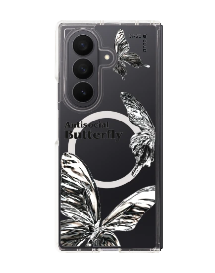 samsung galaxy z fold 7 clear magsafe metallic butterfly