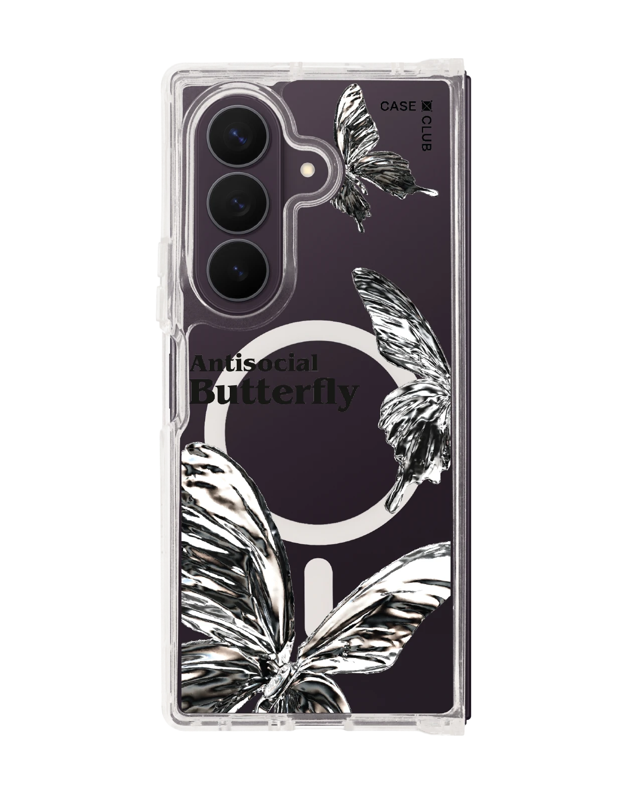 samsung galaxy z fold 8 ultra clear magsafe metallic butterfly