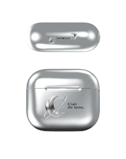 เคสสีเงิน airpods รุ่น 3 ดวงจันทร์เมทัลลิก