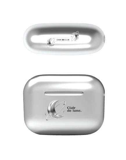 airpods pro 2 silver case metallic moon