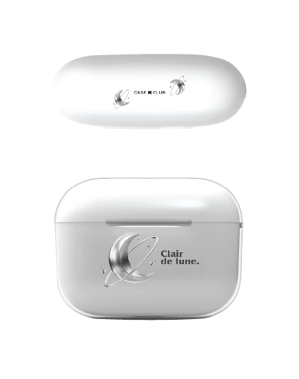 airpods pro 3 clear case metallic moon