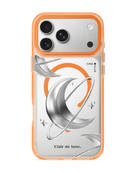 iphone 17 pro max clear orange magsafe metallic moon