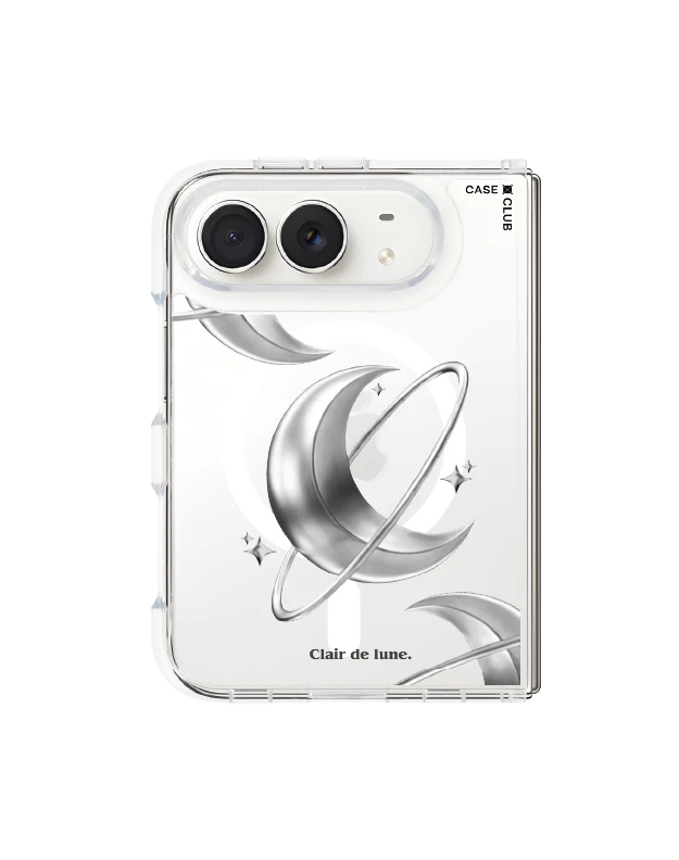 iphone duo clear magsafe metallic moon