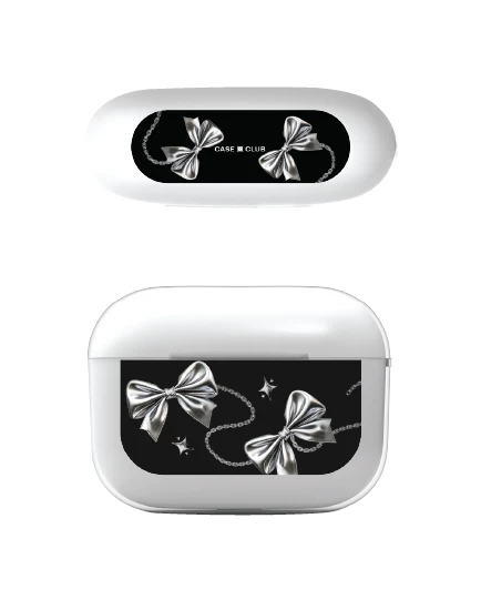 airpods pro 3 clear case metallic ribbon