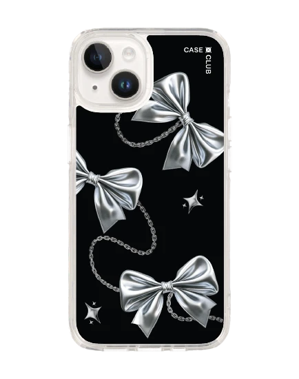 เคสใส iphone 14 magsafe โบว์ริบบิ้นเมทัลลิก