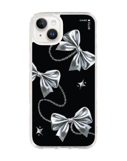 เคสใส iphone 14 plus โบว์ริบบิ้นเมทัลลิก