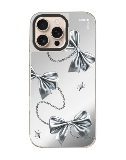 iphone 16 pro max mirror case magsafe metallic ribbon