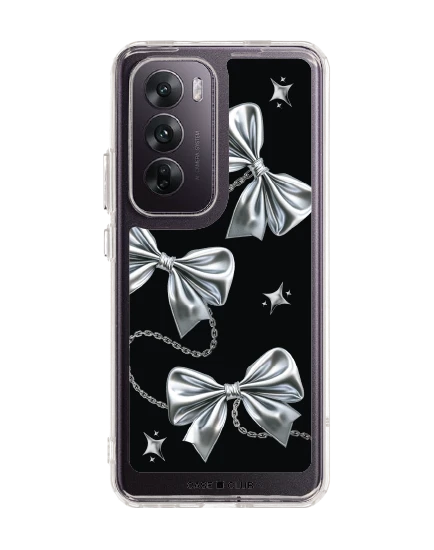 oppo reno 12 clear case metallic ribbon