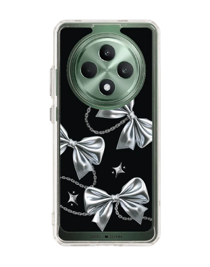 oppo reno 12f clear case metallic ribbon