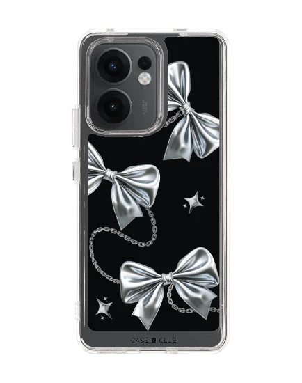 oppo reno 13f clear case metallic ribbon