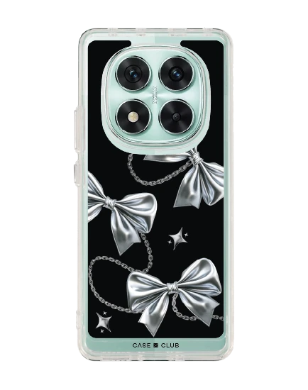 เคสใส redmi note 14 pro โบว์ริบบิ้นเมทัลลิก