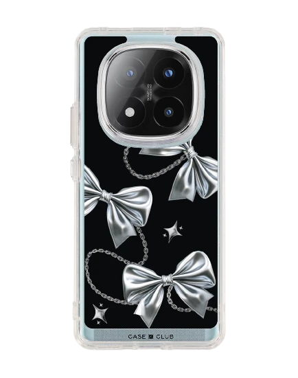 redmi note 14 pro plus clear case metallic ribbon