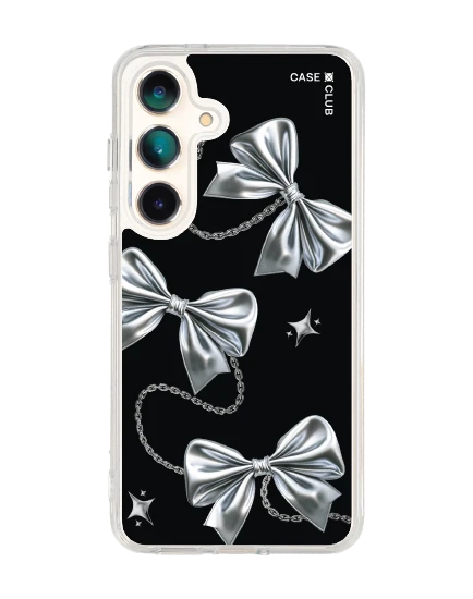 เคสใส samsung galaxy s25 magsafe โบว์ริบบิ้นเมทัลลิก