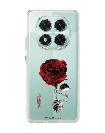 redmi note 14 pro clear case metallic rose