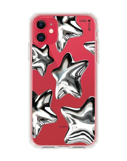 iphone 11 clear case metallic star