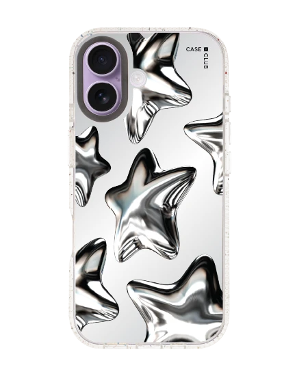 เคสกระจกใส iphone 17 mirror magsafe ดาวเงินเมทัลลิก