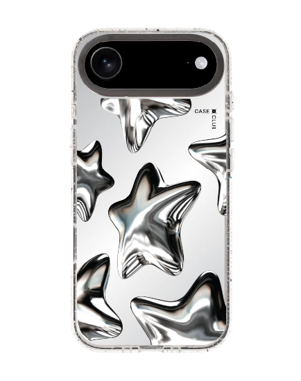 เคสกระจกใส iphone air mirror magsafe ดาวเงินเมทัลลิก