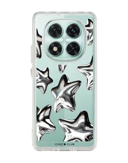 redmi note 14 pro clear case metallic star