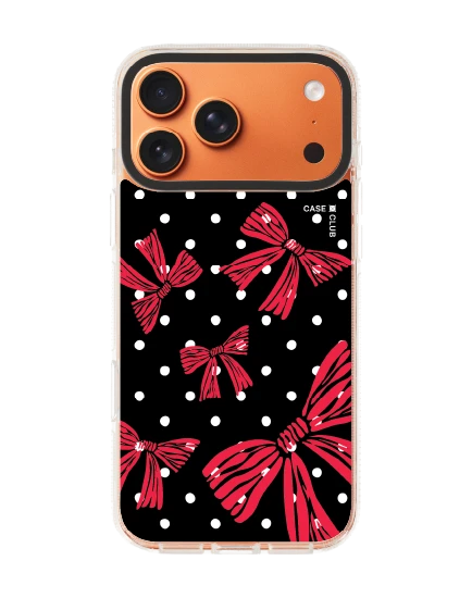 เคสใส iphone 17 pro max clear case magsafe shield โบว์แดงคืนราตรี