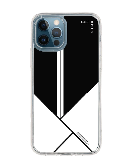 iphone 12/12 pro clear case minimal blocks
