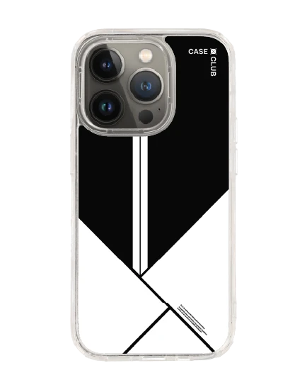 เคสใส iphone 14 pro magsafe บล็อกมินิมอลขาวดำ