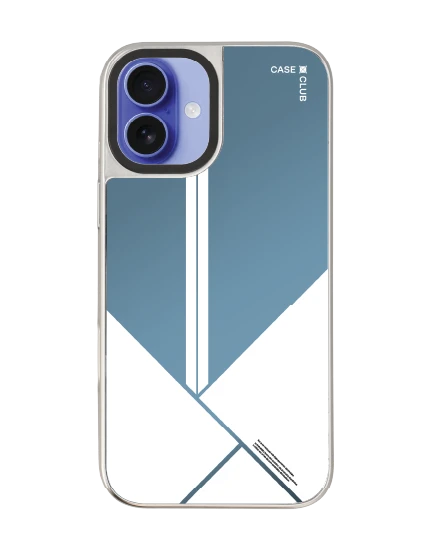 เคสกระจก iphone 16 plus magsafe บล็อกมินิมอลขาวดำ