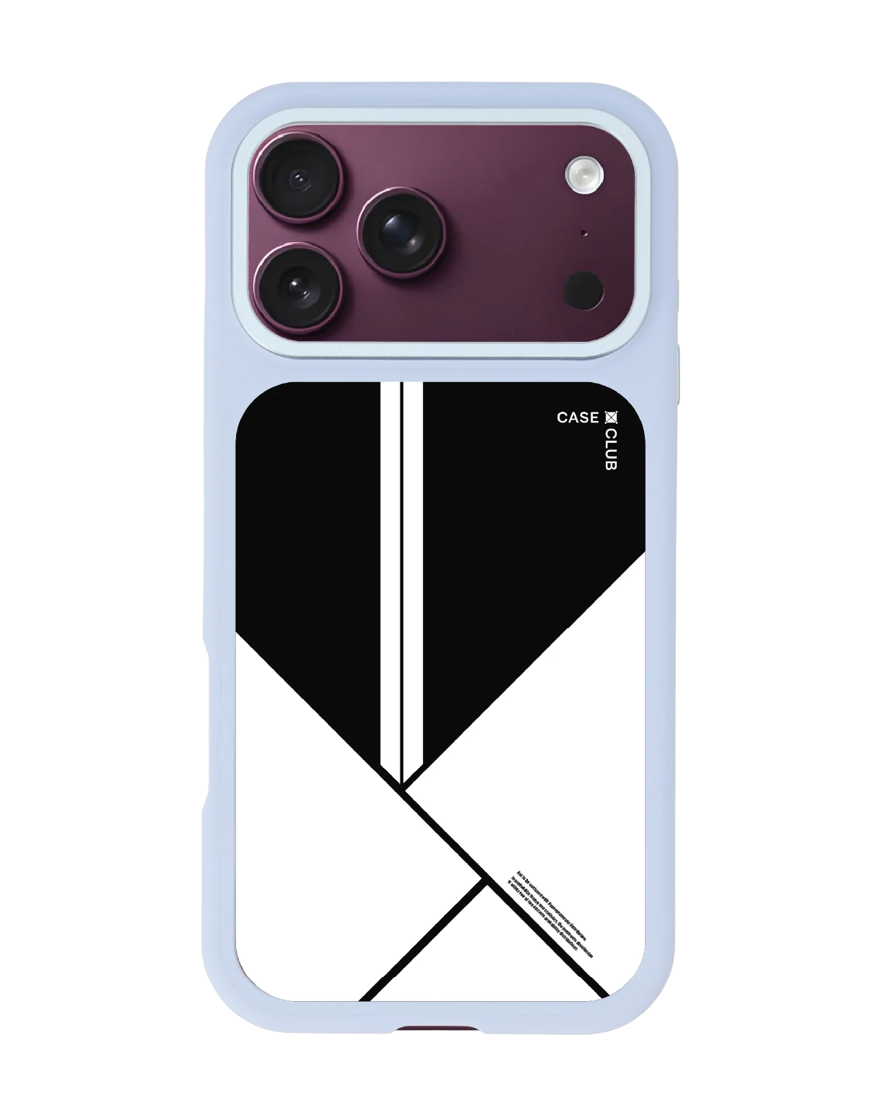 เคสเปลี่ยนฝาหลัง iphone 18 pro max magsafe สีฟ้า บล็อกมินิมอลขาวดำ