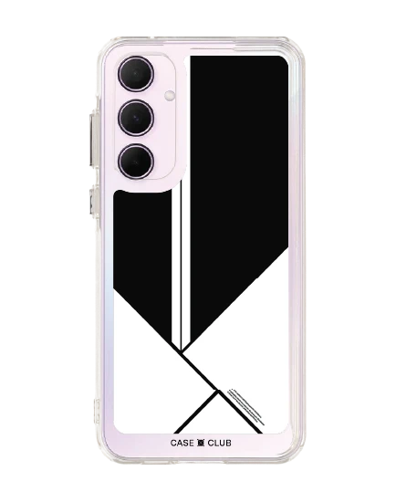 samsung galaxy a55 clear case minimal blocks