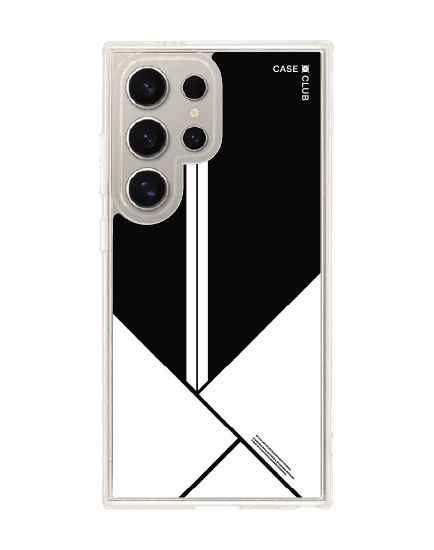 เคสใส samsung s24 ultra magsafe บล็อกมินิมอลขาวดำ