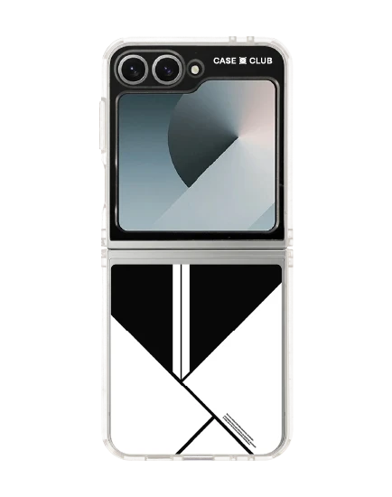 samsung galaxy z flip 6 clear case minimal blocks