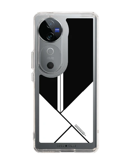 เคสใส vivo v40 5g บล็อกมินิมอลขาวดำ