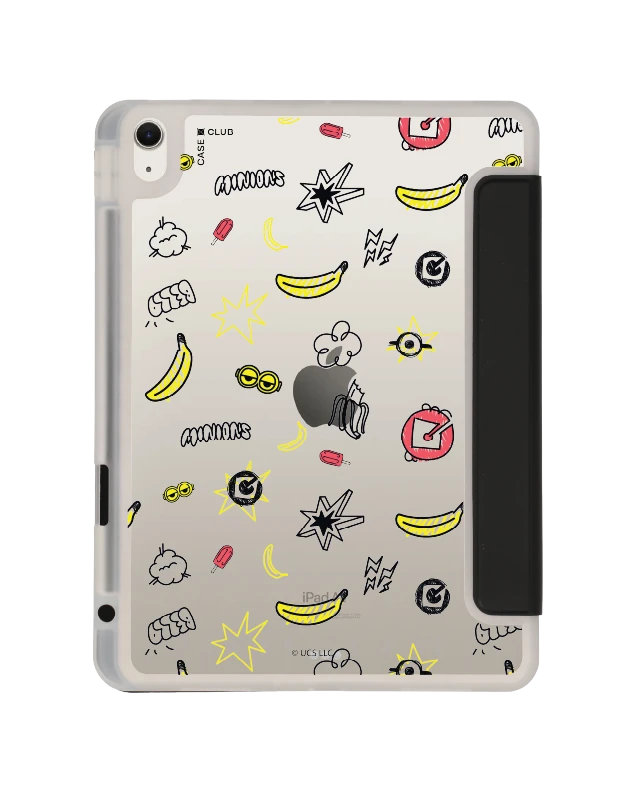 เคสใส ipad air 11" (m2/m3) สีดำ มินเนี่ยนกล้วย