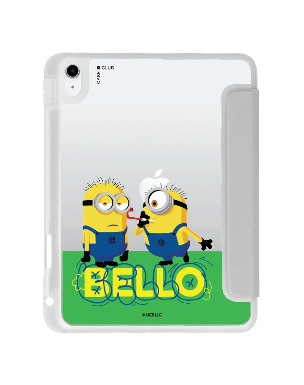 เคสใส ipad gen 10/11 สีเทา มินเนี่ยนเบลโล่