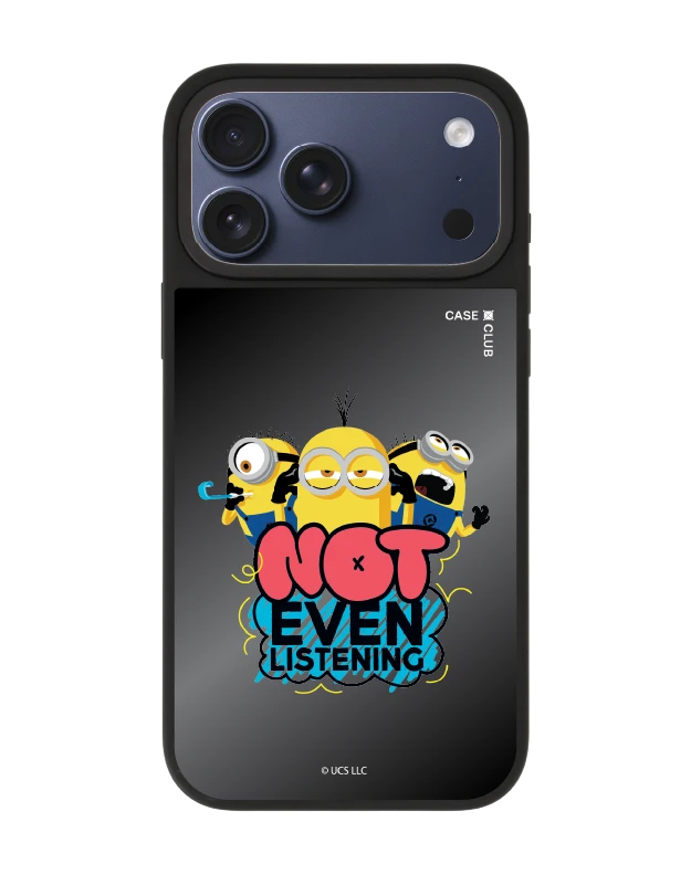 เคสกระจกดำด้าน iphone 17 pro max magsafe มินเนี่ยนไม่ฟังแล้ว
