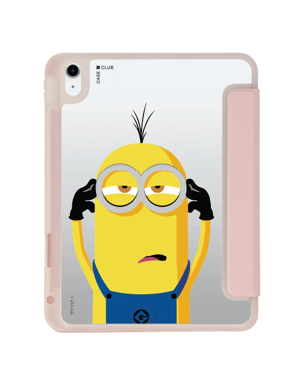 เคสใส ipad gen 10/11 สีชมพู มินเนี่ยนไม่อิน