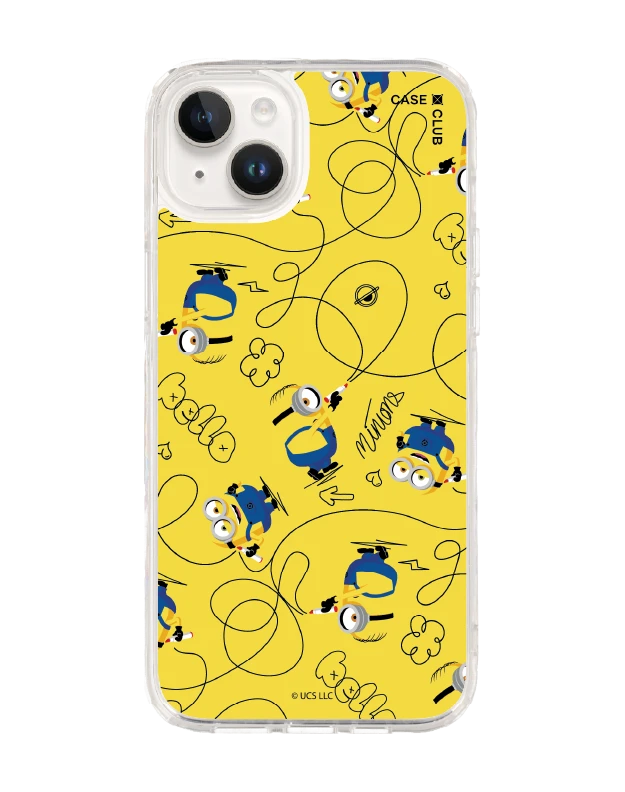 เคสใส iphone 14 plus มินเนี่ยนสีเหลือง