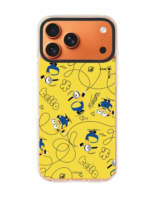 เคสใส iphone 17 pro max magsafe shield มินเนี่ยนสีเหลือง