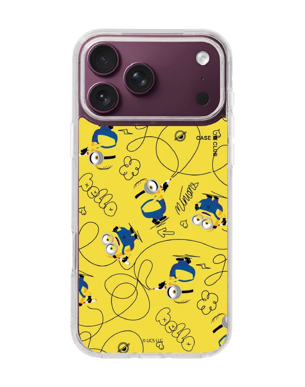 เคสใส iphone 18 pro max มินเนี่ยนสีเหลือง
