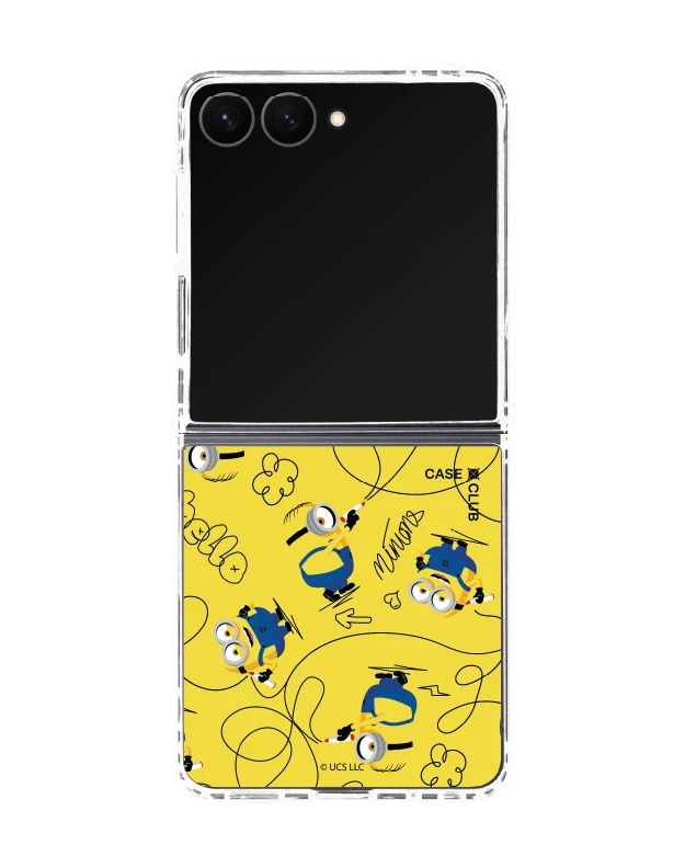เคสใส samsung galaxy z flip 8 magsafe มินเนี่ยนสีเหลือง