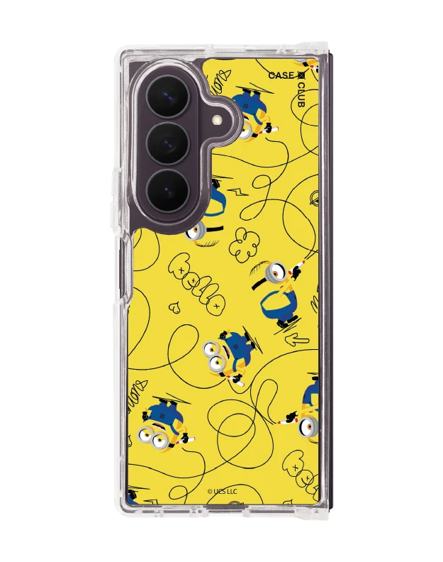 เคสใส samsung galaxy z fold 8 ultra magsafe มินเนี่ยนสีเหลือง