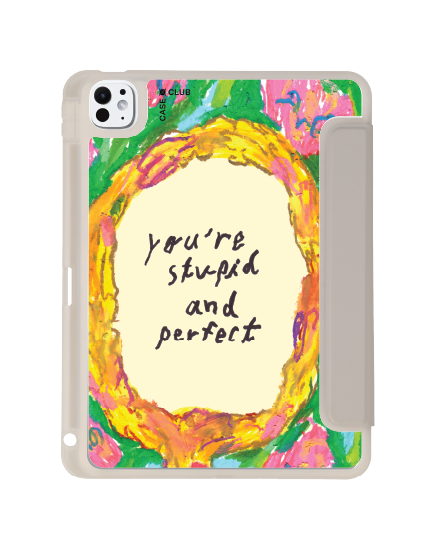 เคสใส iPad Pro 11 สีเทา Juli Baker คำคมกระจก